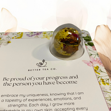 Load image into Gallery viewer, Bouquet of Flowers Blooming Tea Affirmation Gift Card - Better Tea Co.