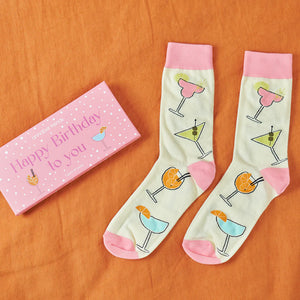 'Happy Birthday' Boxed Socks