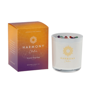Harmony Chakra Crystal Boho Candle