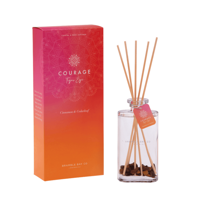 Courage Tiger Eye Crystal Boho Diffuser