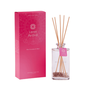 Love Rose Quartz Crystal Boho Diffuser