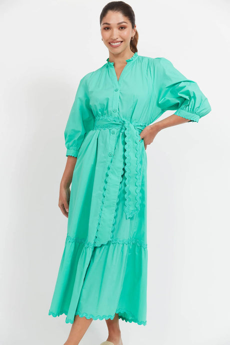 Mint Brasilia Button Maxi Dress