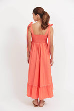 Load image into Gallery viewer, Coral Brasilia Tie Maxi Dress