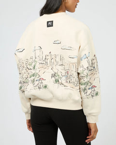 Brooklyn Box Crew Sweater in Cream - All About Eve
