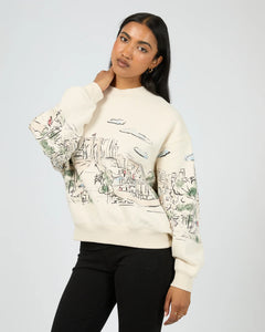 Brooklyn Box Crew Sweater in Cream - All About Eve