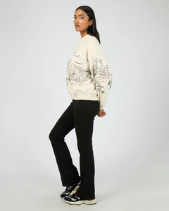 Brooklyn Box Crew Sweater in Cream - All About Eve
