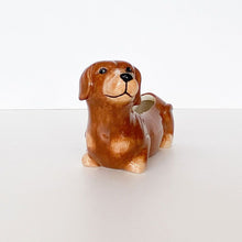 Load image into Gallery viewer, Light Brown Dachshund Planter 20cm