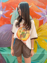 Load image into Gallery viewer, Brown Gingham &amp; Blue Racer Shorts - By Frankie