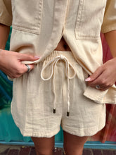 Load image into Gallery viewer, Butter Yellow Denim Shirt &amp; Short Set - By Frankie