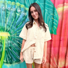 Load image into Gallery viewer, Butter Yellow Denim Shirt &amp; Short Set - By Frankie