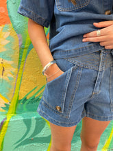 Load image into Gallery viewer, Blue Denim Short Set - By Frankie