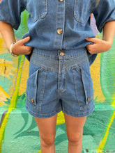 Load image into Gallery viewer, Blue Denim Short Set - By Frankie