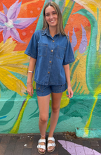 Load image into Gallery viewer, Blue Denim Short Set - By Frankie