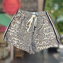 Load image into Gallery viewer, Leopard Shorts With Racer Stripe - By Frankie