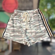 Load image into Gallery viewer, Light Camo Shorts With Racer Stripe - By Frankie