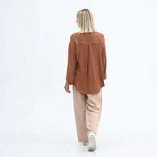 Load image into Gallery viewer, Tanzine Vela Long Sleeve Hessian Tunic Top