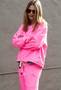 Capri Hot Pink Sweat - Hammill & Co
