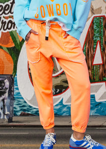 Capri Neon Orange Track Pant - Hammill & Co