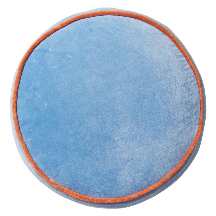 Blue Jay Castilo Round Velvet Cushion - Sage x Clare
