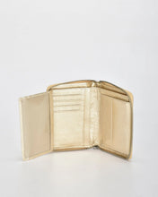Load image into Gallery viewer, Gold Callisto Metallic Leather Small Zip Around Wallet - Cobb &amp; Co