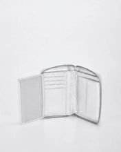 Load image into Gallery viewer, Silver Callisto Metallic Leather Small Zip Around Wallet - Cobb &amp; Co