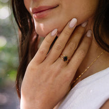 Load image into Gallery viewer, Herkimer Quartz Calming Ring in Gold
