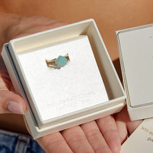 Load image into Gallery viewer, Green Line Jasper Calming Ring in Silver