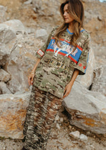 Load image into Gallery viewer, Camo Born In Aus Oversize Vee - Farmer By Whitney