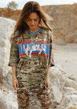 Load image into Gallery viewer, Camo Born In Aus Oversize Vee - Farmer By Whitney