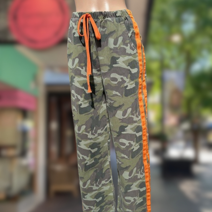 Camo/Orange Racer Pants - By Frankie