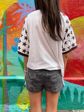 Load image into Gallery viewer, Camo Racer Shorts With White Stripe - By Frankie