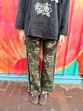 Load image into Gallery viewer, Camo &amp; Green Heart Racer Pant - By Frankie