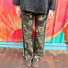 Load image into Gallery viewer, Camo &amp; Green Heart Racer Pant - By Frankie