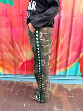 Load image into Gallery viewer, Camo &amp; Green Heart Racer Pant - By Frankie