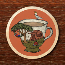 Load image into Gallery viewer, Camping Teacup Coaster
