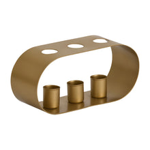 Load image into Gallery viewer, Gold Candle Holder Trio
