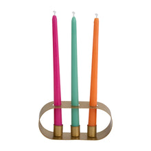 Load image into Gallery viewer, Gold Candle Holder Trio