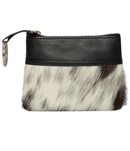 Load image into Gallery viewer, Peru Leather Cowhide Card &amp; Change Purse