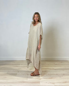 Carina Oversized Linen Kaftan