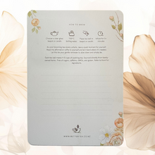 Load image into Gallery viewer, Carnation Flowers Blooming Tea Affirmation Gift Card - Better Tea Co.