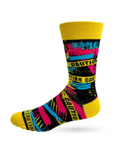 Load image into Gallery viewer, 'Caution I Have No Filter' Men's Novelty Crew Socks