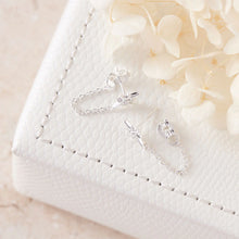 Load image into Gallery viewer, Celestial Light Silver Chain Studs