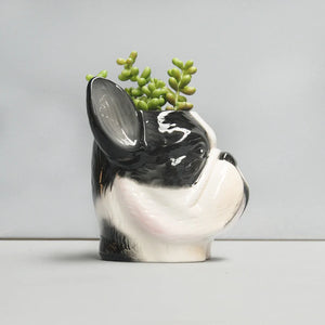 Frenchie Ceramic Planter