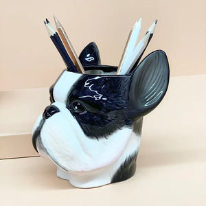 Frenchie Ceramic Planter