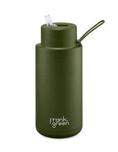 Khaki Ceramic Reusable Bottle 34oz/1L - Frank Green