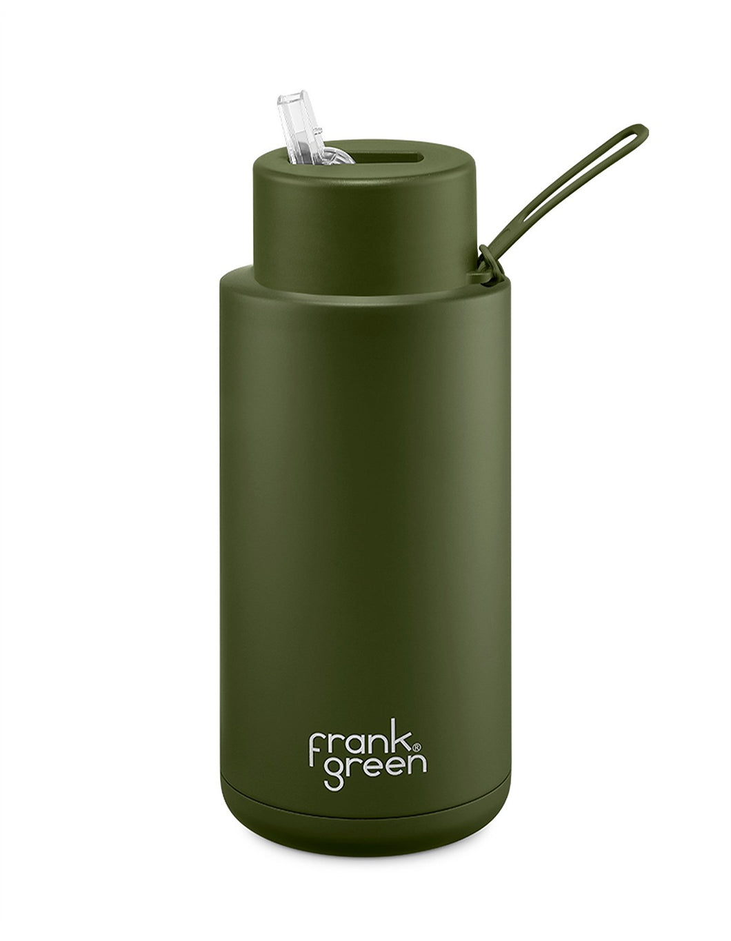 Khaki Ceramic Reusable Bottle 34oz/1L - Frank Green