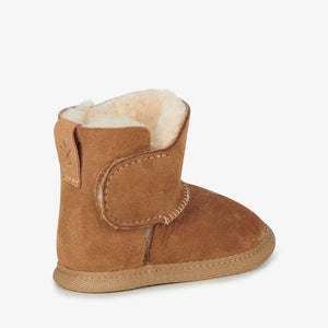 Chestnut Platinum Sheepskin Baby Bootie - EMU Australia