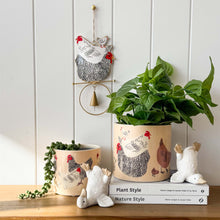 Load image into Gallery viewer, Chickens Hanging Bell Decoration 18cm
