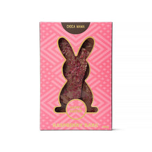 Load image into Gallery viewer, Raspberry Bark Easter Bunny Box 100g