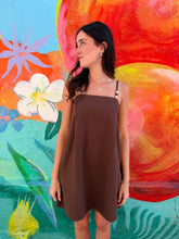 Load image into Gallery viewer, Chocolate Denim Beaded Mini Dress - By Frankie